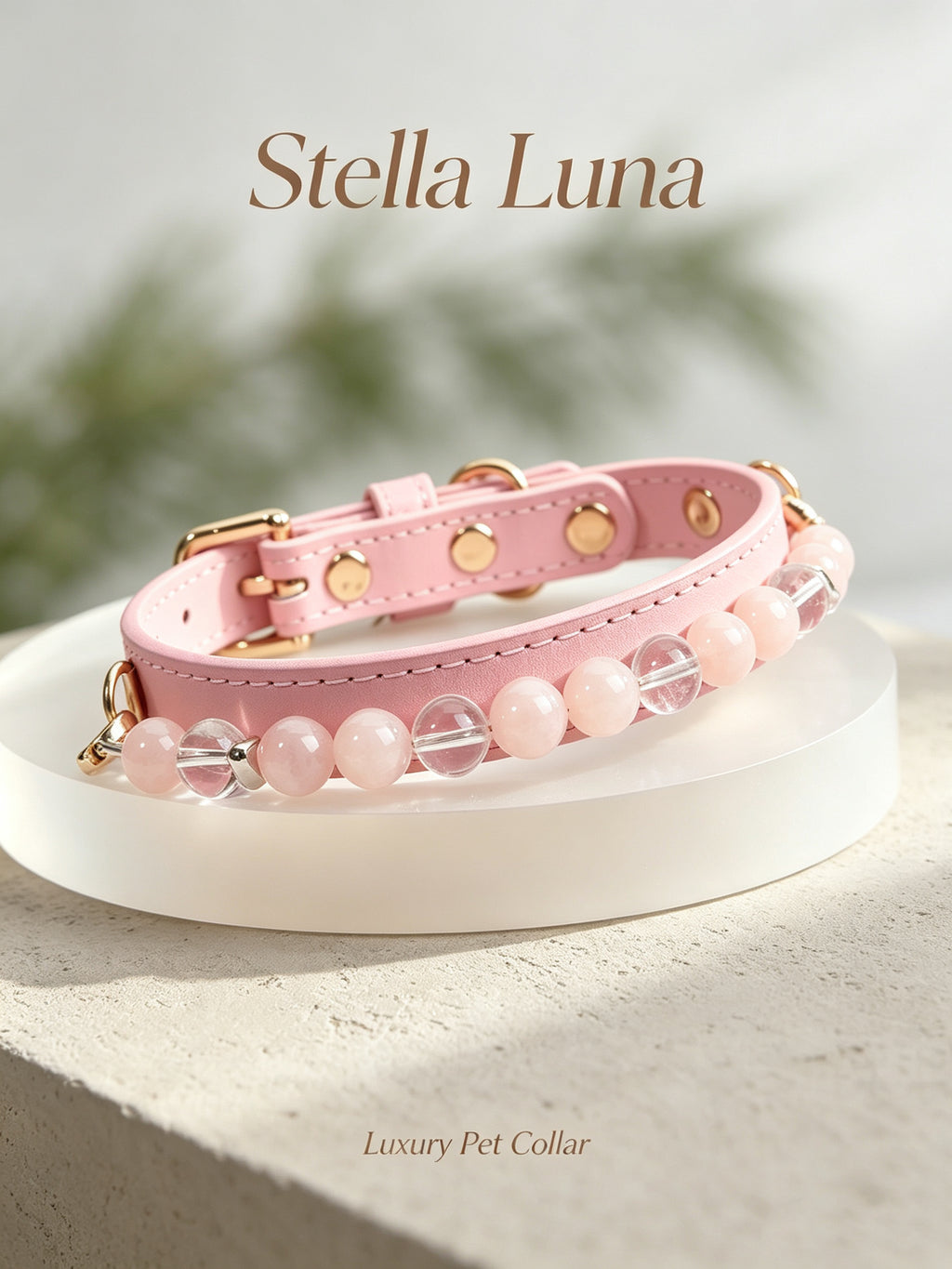 Aura Paws™ 'Unconditional Love' Rose Quartz & Aquamarine Energetic Syncing Pet Set