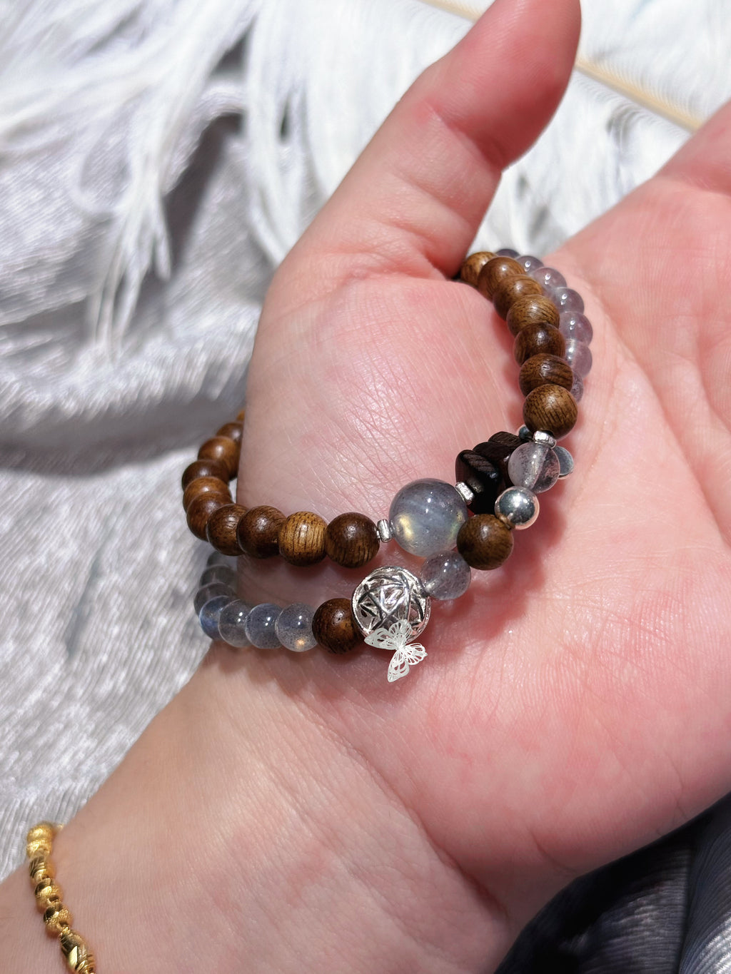 Luminous Lunar: Moonstone & Aquamarine 'Clear the Path' Purification Bracelet
