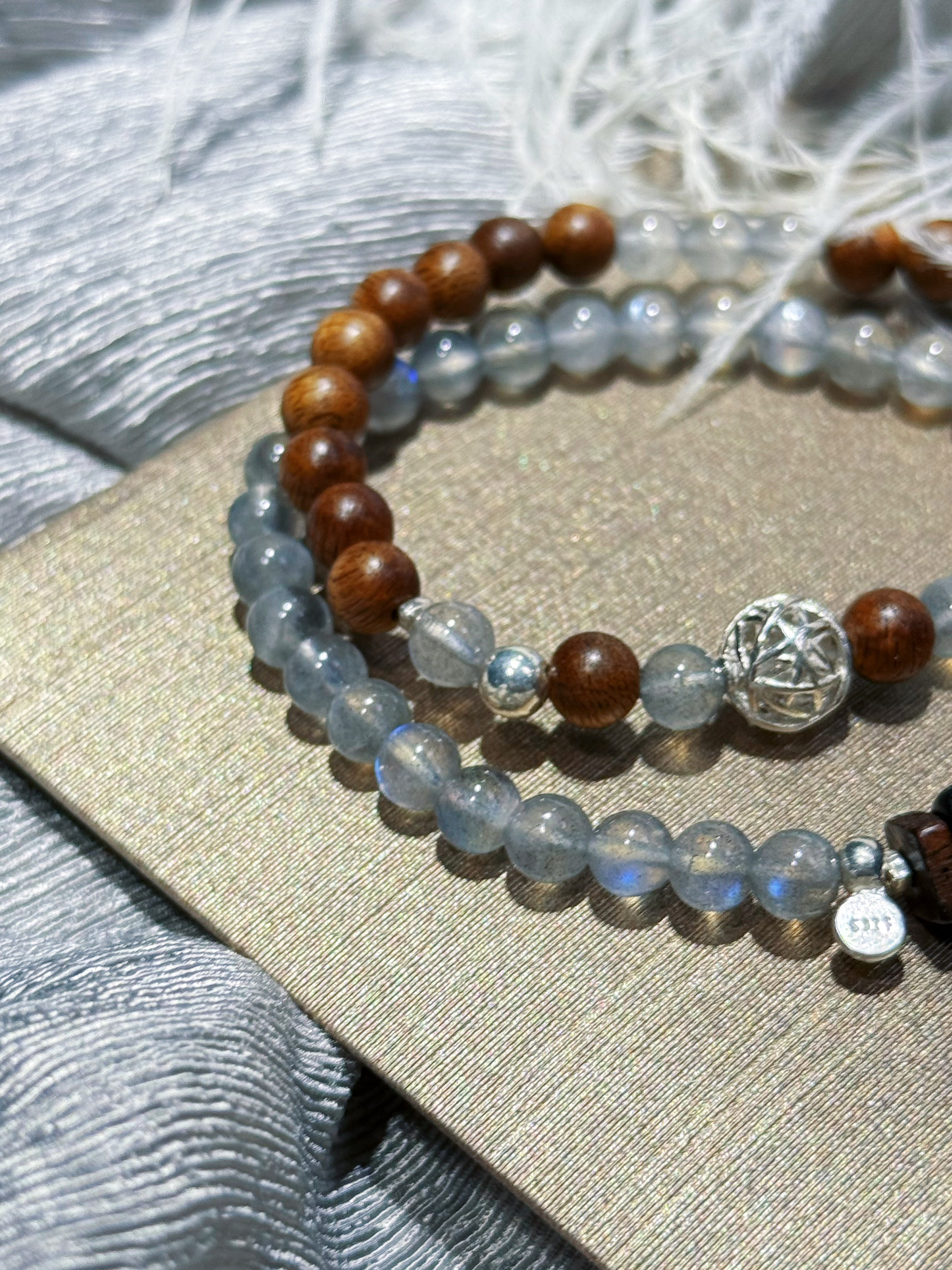 Luminous Lunar: Moonstone & Aquamarine 'Clear the Path' Purification Bracelet