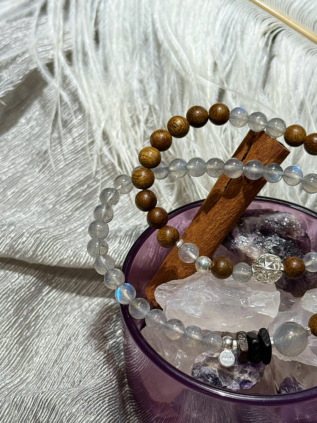 Luminous Lunar: Moonstone & Aquamarine 'Clear the Path' Purification Bracelet